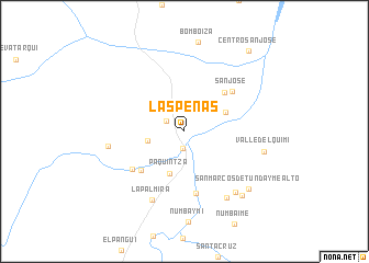 map of Las Peñas