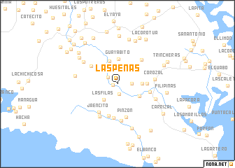 map of Las Peñas