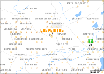 map of Las Peñitas