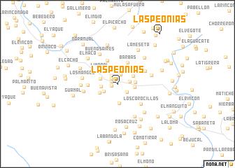 map of Las Peonias