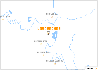map of Las Perchas