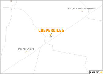 map of Las Perdices