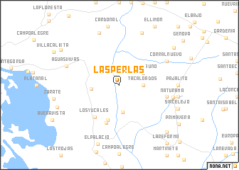 map of Las Perlas