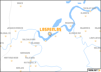 map of Las Perlas