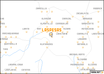 map of Las Pesas