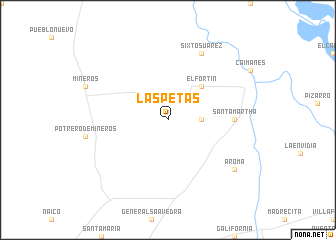 map of Las Petas