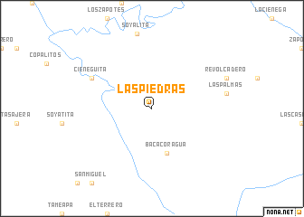 map of Las Piedras