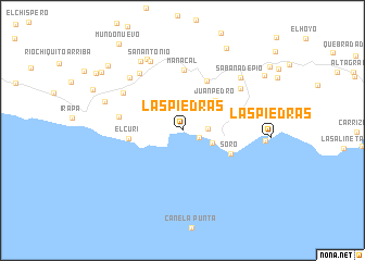 map of Las Piedras