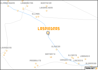 map of Las Piedras