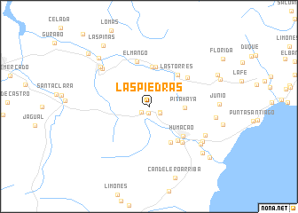 map of Las Piedras