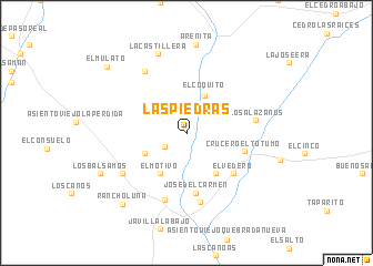 map of Las Piedras