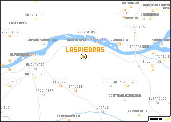 map of Las Piedras