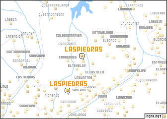 map of Las Piedras