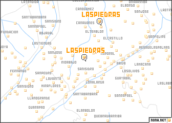 map of Las Piedras