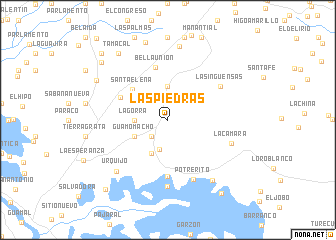 map of Las Piedras