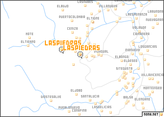 map of Las Piedras