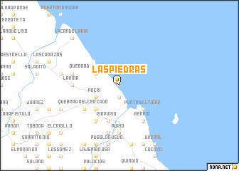 map of Las Piedras