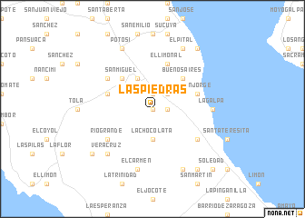 map of Las Piedras