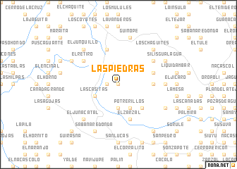 map of Las Piedras