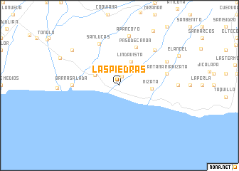 map of Las Piedras