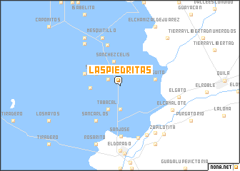 map of Las Piedritas