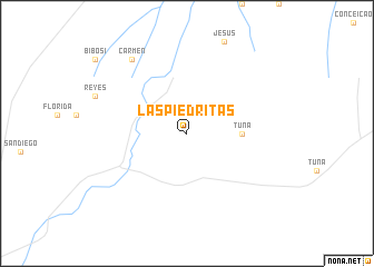 map of Las Piedritas