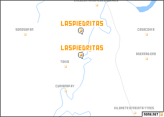 map of Las Piedritas