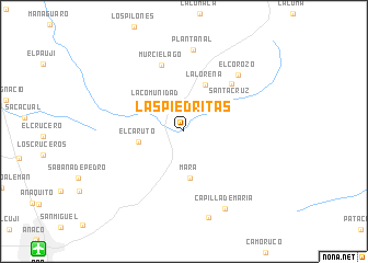 map of Las Piedritas