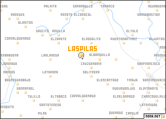 map of Las Pílas