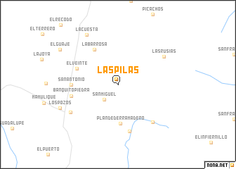 map of Las Pilas