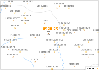 map of Las Pilas