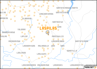 map of Las Pilas