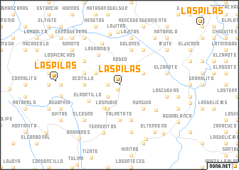 map of Las Pilas