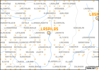 map of Las Pilas