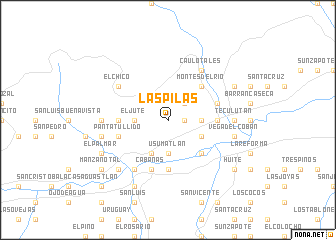 map of Las Pilas