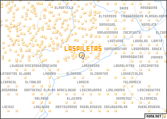 map of Las Piletas