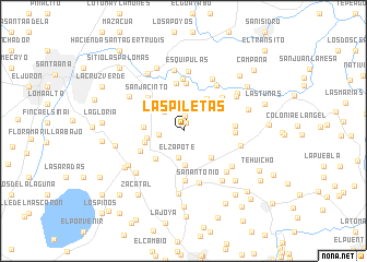 map of Las Piletas