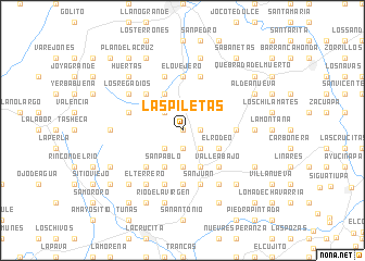 map of Las Piletas