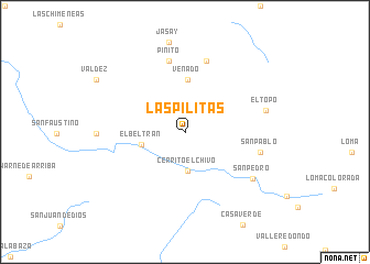 map of Las Pilitas