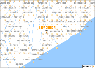 map of Las Piñas