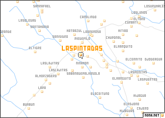 map of Las Pintadas