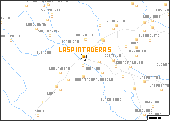 map of Las Pintaderas