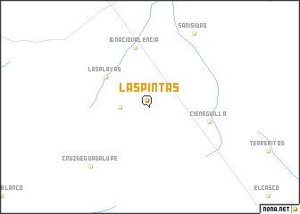 map of Las Pintas