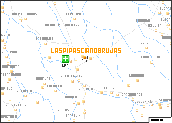 map of Las Pipas Caño Brujas