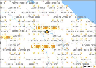 map of Las Piraguas