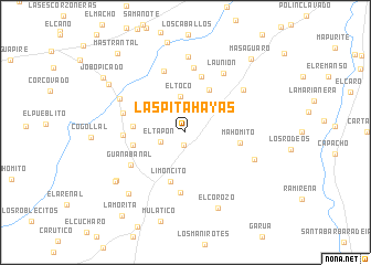 map of Las Pitahayas