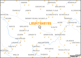 map of Las Pitahayas
