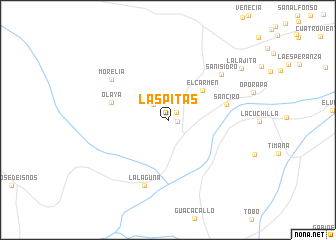 map of Las Pitas