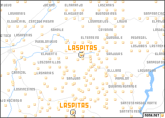 map of Las Pitas