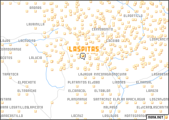 map of Las Pitas
